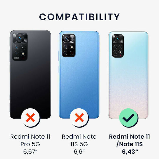 KWmobile Back Cover Silicone Pastel Lavender (Redmi Note 11 / 11S 4G)