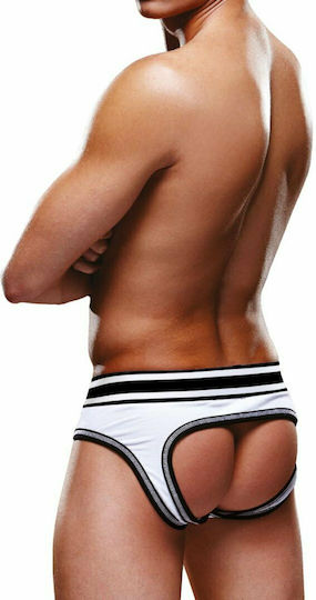 Prowler Jockstrap Sexy pentru bărbați Deschise Slipuri White / Black