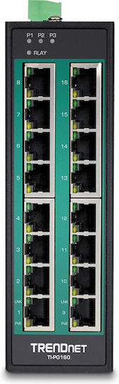 Trendnet TI-PG160 (Version v1.0R) Managed L2 PoE+ Switch with 16 Ethernet Ports