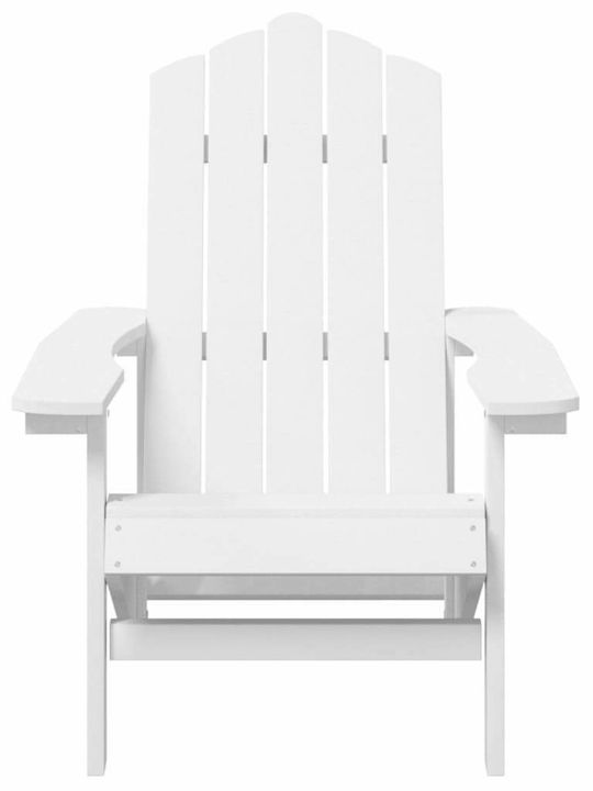 Garten- und Outdoor-Möbelsets für kleine Außenbereiche Adirondack 2 Stück Weiß
