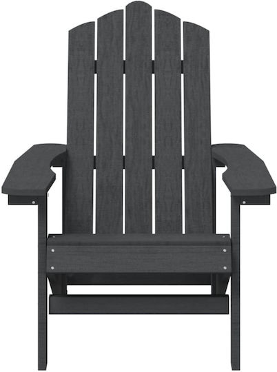 vidaXL Garten- und Outdoor-Möbelsets Typsatz Wohnzimmer für kleinen Raum Adirondack 2 Stück Anthrazit