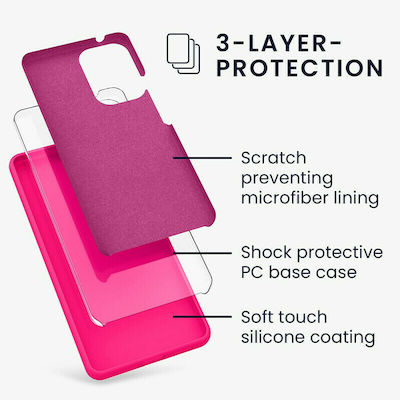 KWmobile Rubber Silicone Back Cover Neon Pink (Galaxy A53)