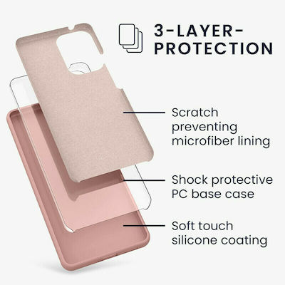 KWmobile Rubberized Silicone Back Cover Οrange Clay (Galaxy A53)