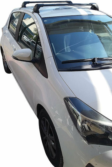 Yakima Таванни Стелки за Автомобил от Алуминий за Toyota Yaris 2011-2020 Комплект с Крака Черни МП.TYARIS.20