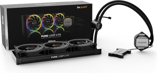 Be Quiet PURE LOOP 2 FX Υδρόψυξη AIO CPU με 3 Ανεμιστήρες 120mm και ARGB Φωτισμό