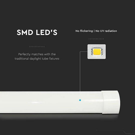 V-TAC LED Lumina liniară Lumină Plafon 30W Alb natural IP20 L122.5xL7.8xÎ2.6cm