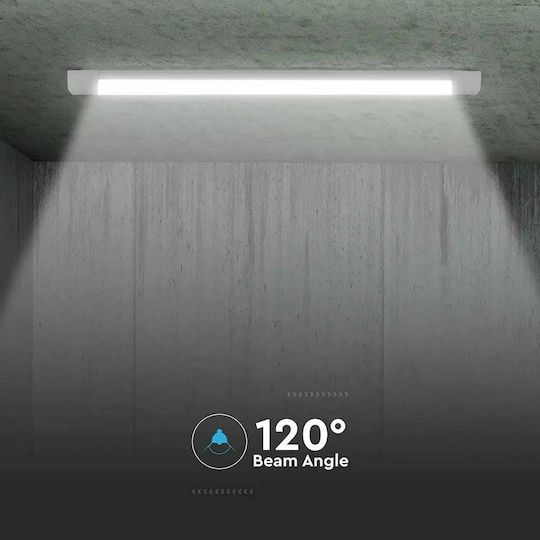 V-TAC LED Lumina liniară Lumină Plafon 30W Alb natural IP20 L122.5xL7.8xÎ2.6cm