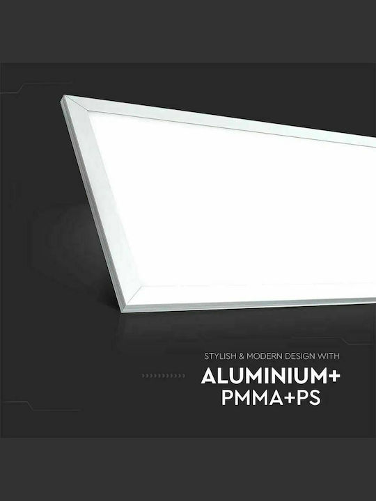 V-TAC Vt-12031 Rectangular Recessed LED Panel 29W with Cool White Light 6000K 120x30cm