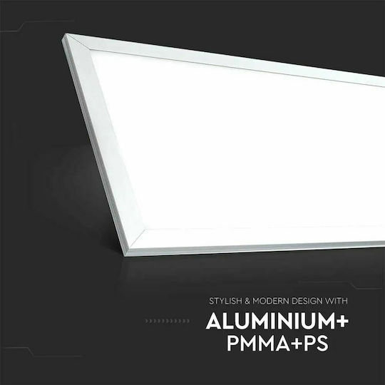 V-TAC Vt-12031 Παραλληλόγραμμο Χωνευτό LED Panel 29W με Ψυχρό Λευκό Φως 6000K 120x30εκ.