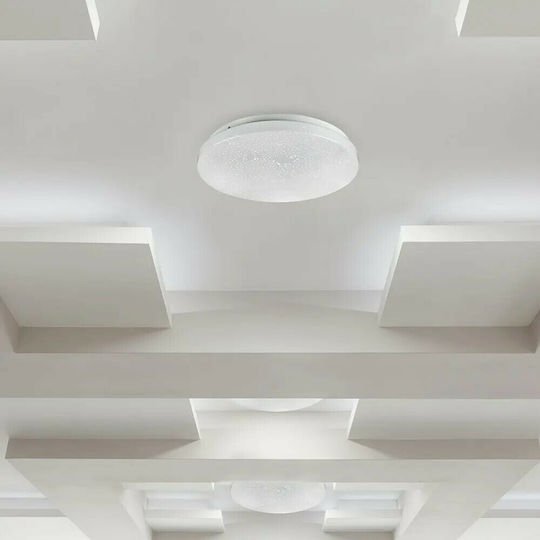 V-TAC Rotund În aer liber Panou LED Putere 18W cu Alb Natural Lumini 31x31cm.
