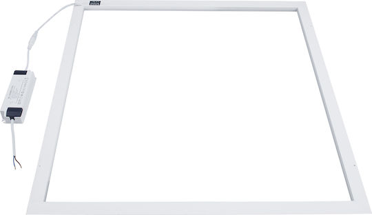 GloboStar Square Recessed LED Panel 48W with Cool White Light 6000K 60x60cm