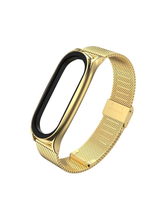 Tech-Protect Milanese Armband Rostfreier Stahl Gold (Smart Band 7)