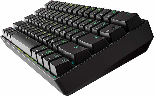 HK Gaming GK61 Gaming Μηχανικό Πληκτρολόγιο 60% με Gateron Brown διακόπτες και RGB φωτισμό (Αγγλικό US)