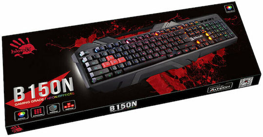 A4Tech B150N Gaming Tastatur mit RGB-Beleuchtung (Griechisch)