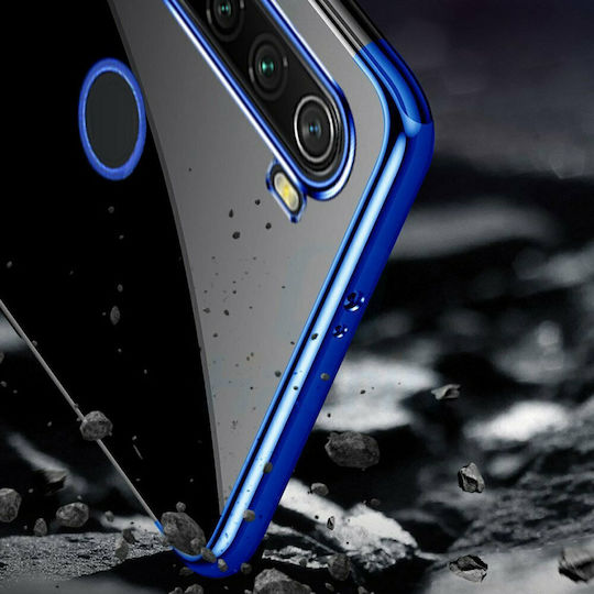 Hurtel Electroplating Umschlag Rückseite Silikon Schwarz (Redmi Note 8T)