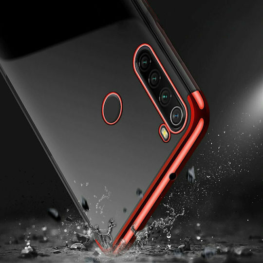 Hurtel Electroplating Umschlag Rückseite Silikon Schwarz (Redmi Note 8T)
