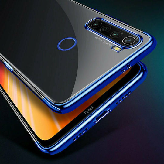 Hurtel Electroplating Umschlag Rückseite Silikon Schwarz (Redmi Note 8T)