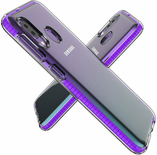 Hurtel Spring Задна корица Силикон 1мм Жълт (Galaxy A20e)