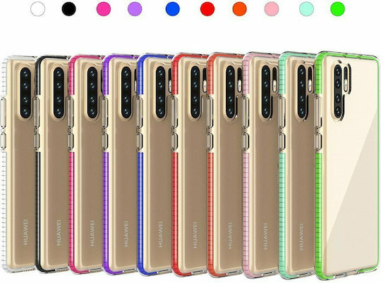 Hurtel Spring Back Cover Σιλικόνης 1mm Μαύρο (Huawei P30 Pro)