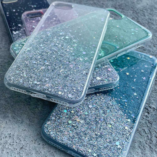 Wozinsky Glitter Shining Задна корица Силикон Зелен (Galaxy A31)