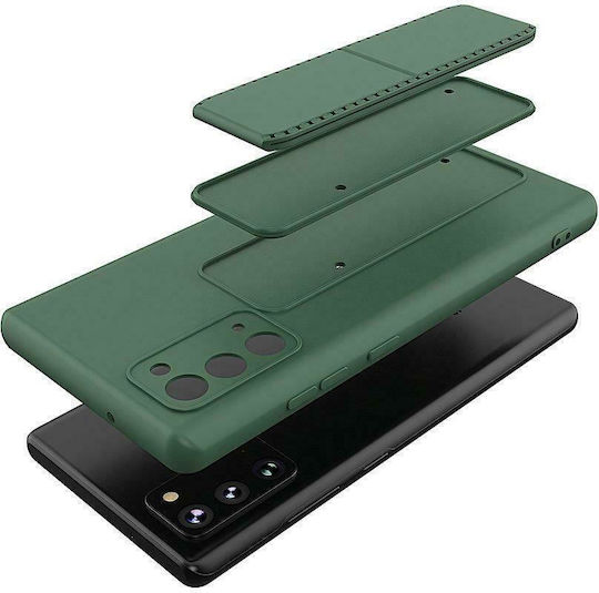 Wozinsky Kickstand Flexible Umschlag Rückseite Silikon Rot (Galaxy Note 20 Ultra)