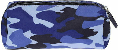 Lyc Sac Pencil Case Barrel with 1 Compartment Navy Camo