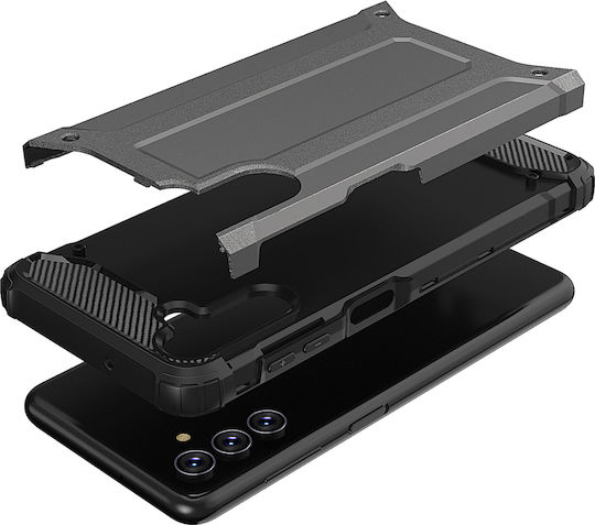 Hurtel Hybrid Armor Back Cover Πλαστικό Μαύρο (Galaxy A13 4G)