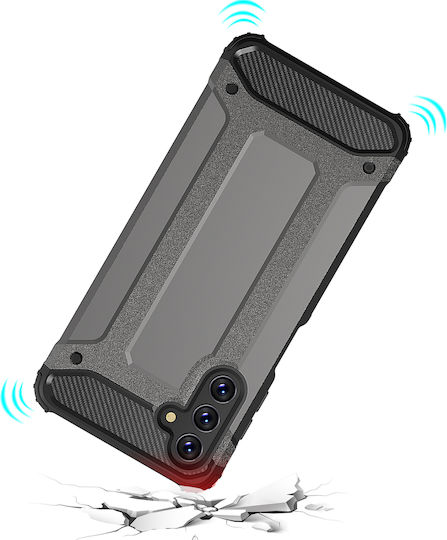 Hurtel Hybrid Armor Back Cover Πλαστικό Μαύρο (Galaxy A13 4G)