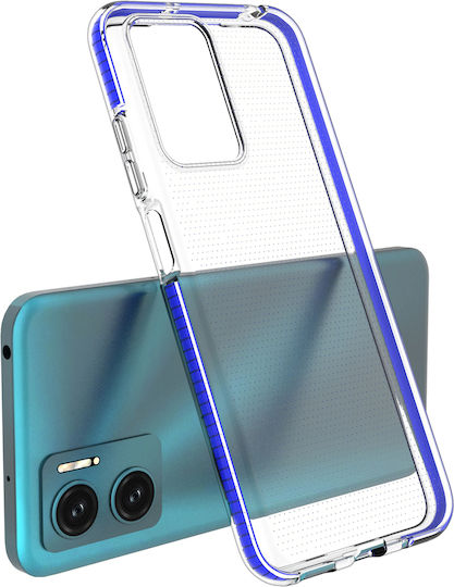 Hurtel Spring Back Cover Silicon 1mm Transparent / Negru (Redmi 10 / 10 2022 )