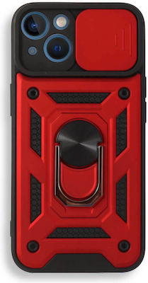 Bodycell Armor Slide Plastic Back Cover Durable Red (iPhone 13)