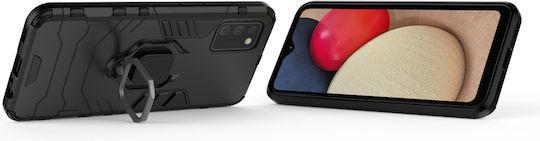 Hurtel Ring Armor Back Cover Πλαστικό Μαύρο (Galaxy A03s)