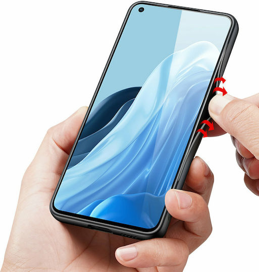 Dux Ducis Fino Umschlag Rückseite Kunststoff Schwarz (Oppo Reno7 Pro 5G)