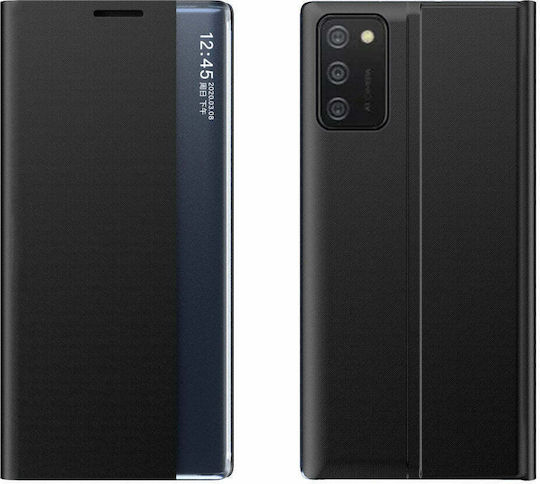 New Sleep Umschlag Rückseite Kunststoff Schwarz (Galaxy A03s)
