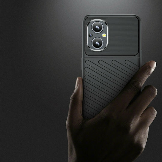 Hurtel Thunder Back Cover Σιλικόνης Μαύρο (OnePlus Nord N20)