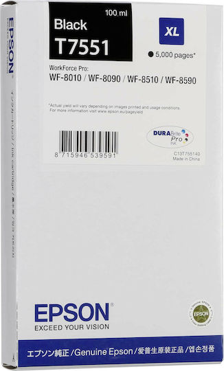 Epson T7551XL Original InkJet Printer Ink Black (C13T755140)