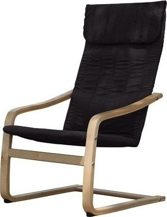 Πολυθρόνα Hamilton 59x80x93cm Μαύρη