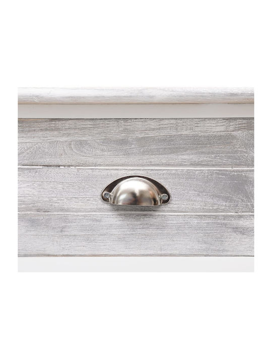 Solid Wood Console Table Antique Grey L108xW30xH76cm
