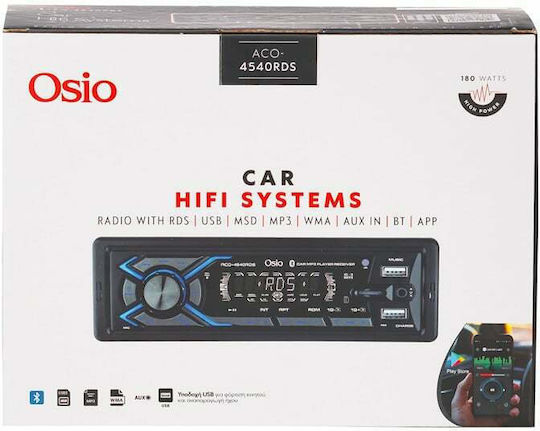 Osio Ραδιόφωνο Αυτοκινήτου 1 DIN (Bluetooth/USB)