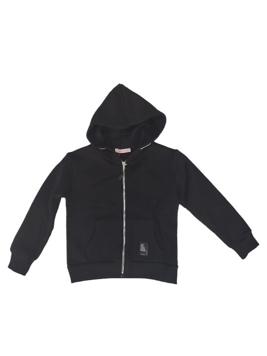 Kids Sweatshirt Cardigan Cotton with Hood Gray