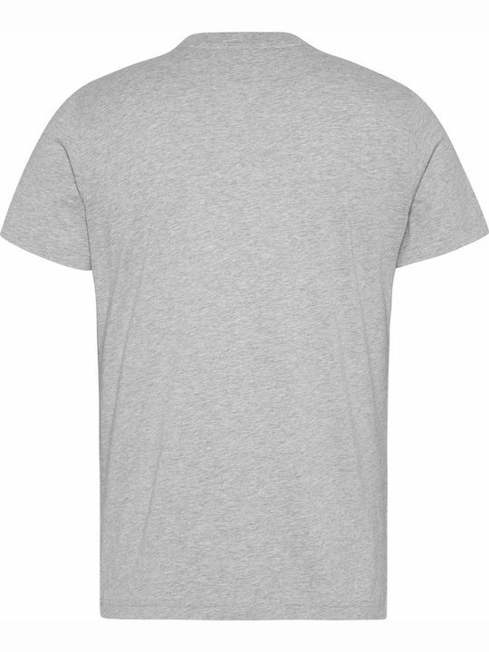 Tommy Hilfiger T-shirt Bărbătesc cu Mânecă Scurtă cu Decolteu în V Gri