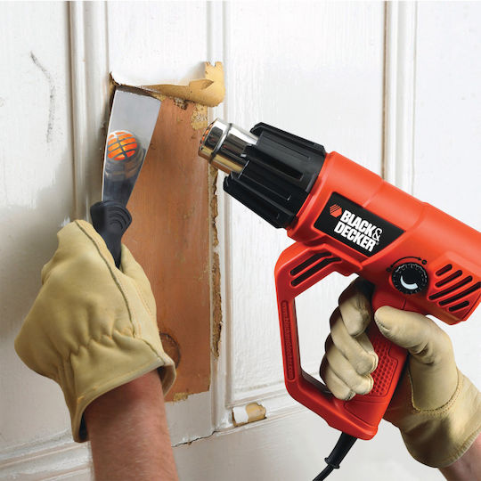 Black & Decker -QS Πιστόλι Θερμού Αέρα 2000W με Ρύθμιση Θερμοκρασίας εως και 600°C