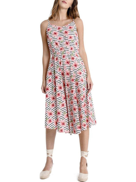 Καλοκαιρινό Midi Φόρεμα Floral