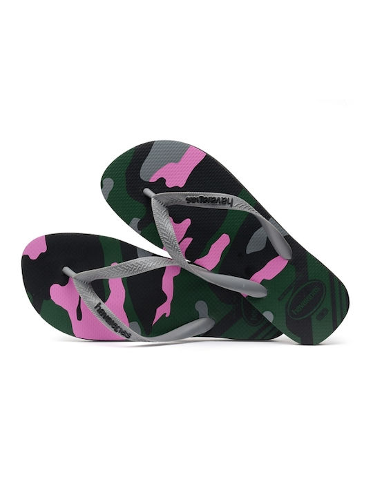 Top Camu Men's Flip Flops Black