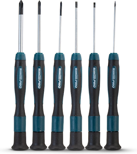 Bormann Pro BHT7106 Set 6 Precision Screwdrivers with 6 Interchangeable Tips