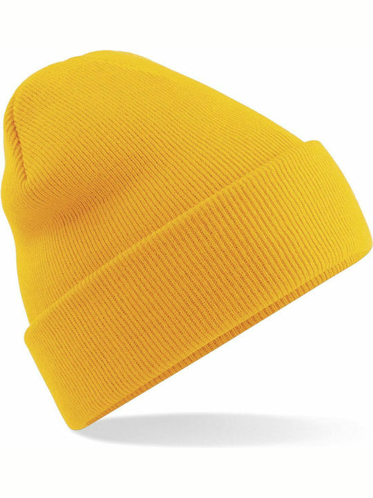 Γυναικείος Beanie Σκούφος σε Χρυσό χρώμα