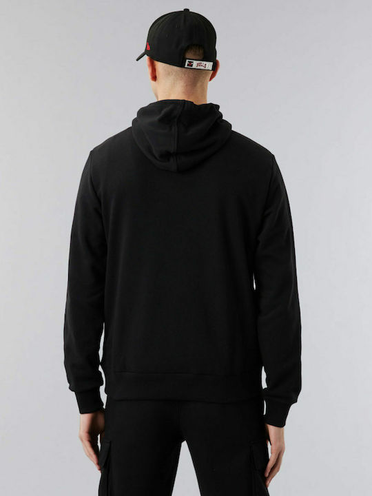 New Era NBA Neon Fade Chicago Bulls Φούτερ Μαύρο με Κουκούλα