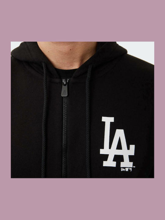Los Angeles Dodgers League Essential Ζακέτα με Κουκούλα Μαύρη