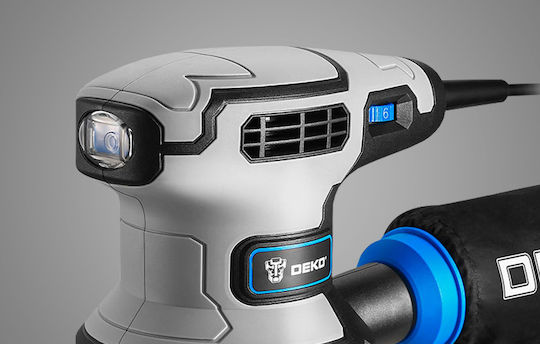 Deko DKOS32ST1 Έκκεντρο Τριβείο 125mm Ρεύματος 320W με Ρύθμιση Ταχύτητας και με Σύστημα Αναρρόφησης