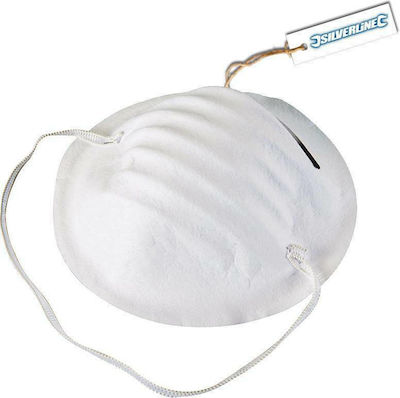 Silverline Mask Half Face with FFP1 Protective Filter Comfort Dust Masks 266831 50pcs