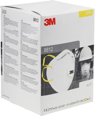 3M Mască Jumătate de față cu Filtru de Protecție FFP1 8812 10buc